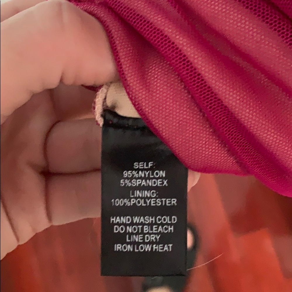 Lulu’s Ruched Fuchsia Mini Dress - Picture 6 of 6